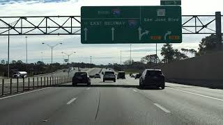 Jacksonville Beltway Interstate 295 Exits 10 to 1 southboundouter loop [upl. by Adolpho]