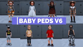 MENU de PEDS  40 BABY PEDS  SCRIPT PEDS  kid peds FIVEM  V6 [upl. by Ibob]