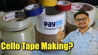 Cello Tape Making Business  BOPP टेप बनाने का लघु उद्योग [upl. by Tnomal]