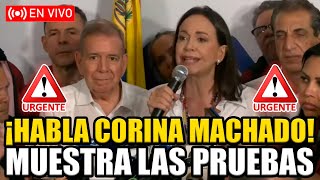 🔴CORINA MACHADO EN VIVO MUESTRA LAS PRUEBAS DEL FRAUDE DE MADURO EN VENEZUELA  BREAK POINT [upl. by Pish]