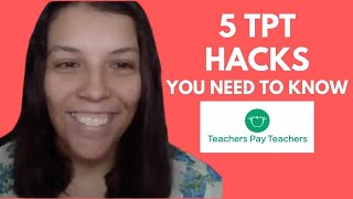 Top 5 Hack To GROW Your TPT Store [upl. by Heindrick]