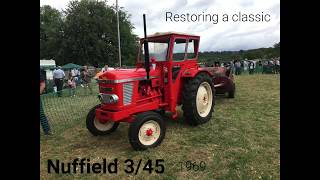 Nuffield 345 Vintage Tractor Restoration [upl. by Kirst]