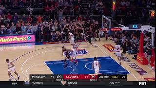 Princeton Mens Basketball  Jaelin Llewellyn Dunk vs St Johns [upl. by Ferd]