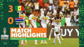 HIGHLIGHTS  Senegal 🆚 The Gambia TotalEnergiesAFCON2023  MD1 Group C [upl. by Sion457]