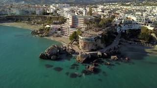 Nerja Spain  Burriana Beach The Balcony of Europe 14 01 2019 [upl. by Pryce]