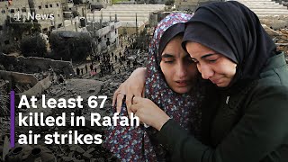 Gaza 67 dead in Rafah strikes as Israel plans ground assault [upl. by Rosemaria464]