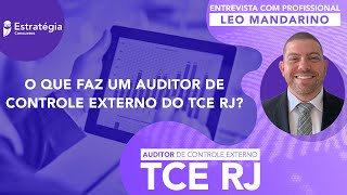 O que faz um Auditor de Controle Externo do TCE RJ Edital na praça [upl. by Weingartner604]