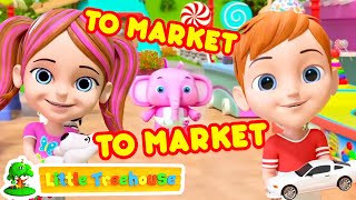 To Market To Market  Kindergarten Nursery Rhymes amp Kids Songs by Little Treehouse [upl. by Arney295]