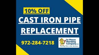 Cast Iron Pipe Replacement Discount 10 Video [upl. by Ailecec]