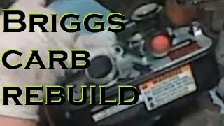 Briggs and Stratton in the Tank plastic CARB rebuild [upl. by Arlina434]