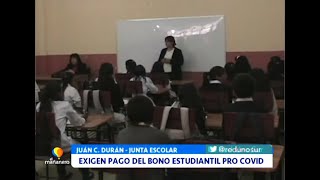 EXIGEN PAGO DEL BONO ESTUDIANTIL PRO COVID [upl. by Alec614]