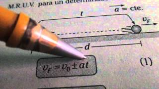 RECUERDA FORMULAS DE MRUV [upl. by Michey]