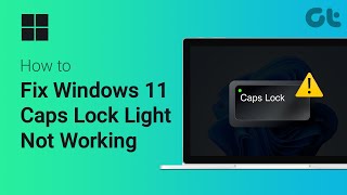 How to Fix Caps Lock Light Not Working on Windows 11  Easy Fixes [upl. by Wickner841]