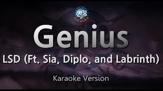 LSDGenius Ft Sia Diplo and Labrinth Karaoke Version [upl. by Ettenom]