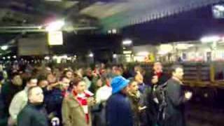 Reading v Arsenal spurs fan at station [upl. by Brock487]