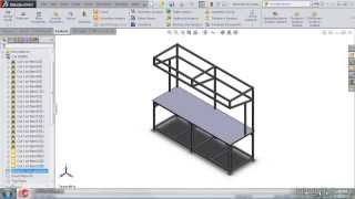 SolidWorks  Weldments Tutorial  Creating A Bounding Box [upl. by Matt]