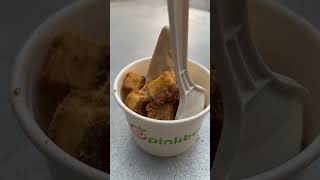 Frozen yogurt pinkberry yummyyogurt lovethetaste [upl. by Aneelak]