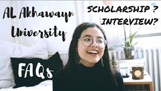 Al Akhawayn University  FAQs  Scholarship Interview etc  Sofia Abid  2018 [upl. by Atoiganap]