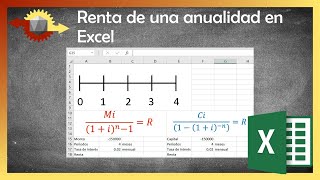 Cómo calcular la renta de una anualidad en Excel  Función Pago [upl. by Mathis]