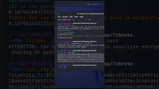 Crack 7z hash usando John The Ripper linux kalilinux seguridadinformática tutorial 7z [upl. by Niwled]