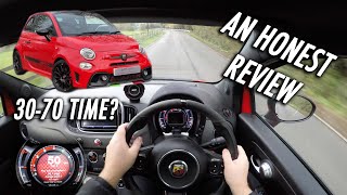 2017 ABARTH 595 COMPETIZIONE DRIVING POVREVIEW [upl. by Plank]