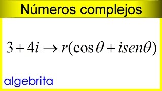 Representación gráfica de los números complejos en su forma rectangular y dar su forma polar 346 [upl. by Annadiane228]