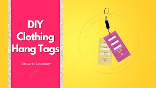 Diy Clothing Hang Tags  Diy Tag Labels [upl. by Nnairac]