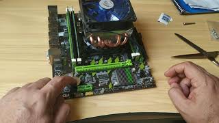 ARMAR PC GAMER BARATA placa x79g v121 xeon e52620 desde cero  TUTORIAL ensamblar tu propia PC kit [upl. by Ecyak]