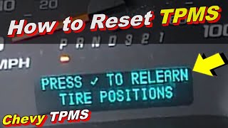 How to ReSet TPMS Tire Pressure Monitoring System  Short Version Quick and Easy [upl. by Blackington33]