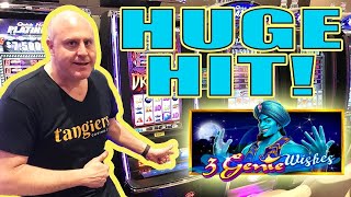 🧞HUGE HIT on 3 Genie Wishes 🧞 Tangiers Casino  Raja Slots [upl. by Rusell779]