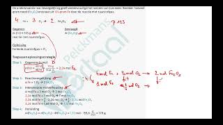 Rekenen met chemische reacties Stoïchiometrie [upl. by Aracot]