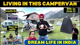 CAMPER VAN IN INDIA  FAMILY VAN LIFE  EXPLORED BEAUTIFUL CAMPING IN REMOTE VILLAGE OF KASHMIR [upl. by Kwasi336]