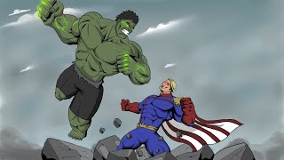 HOMELANDER vs THE INCREDIBLE HULK ultimate FightWho Will WIN [upl. by Teodorico6]