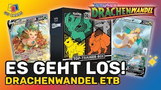 DIE EVOLI ETB 🔥 DRACHENWANDEL TOP TRAINER BOX OPENING 🔥 BESTE BOX  Pokemon Karten Deutsch Inhalt [upl. by Eniliuqcaj]