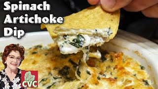 Artichoke Spinach Dip  Creamy amp Cheesy Mamas Old Fashioned Southern Recipes [upl. by Mosi]