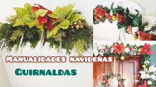 Manualidades Navideñas 2024 Ideas elegantes para decorar la casa en navidad  Guirnaldas 🎄 [upl. by Dex]