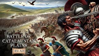 Battle of the Catalaunian Plains 451 Hun vs Western Roman Empire  Battle CHANGED History [upl. by Drofla]