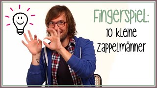 Zehn kleine Zappelmänner  Fingerspiele mit herrH [upl. by Ahsiema]