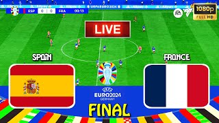 SPAIN vs FRANCE  Final UEFA Euro 2024  Full Match All Goals  Live Football Match  EA FC [upl. by Aleusnoc249]