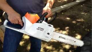 STIHL MSA 160C Cordless Chainsaw Review and Demo [upl. by Anneyehc859]