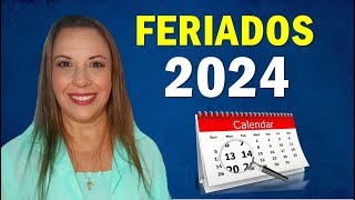 FERIADOS PROLONGADOS 2024  Pouquíssimas datas pra viajar [upl. by Pollard195]