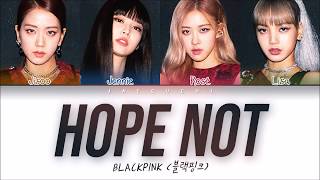 BLACKPINK  Hope Not 아니길 Color Coded Lyrics EngRomHan가사 [upl. by Schonfeld]