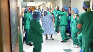 Breast Cancer Patient Dances To Operating Room  Piedmont Healthcare [upl. by Yttik751]