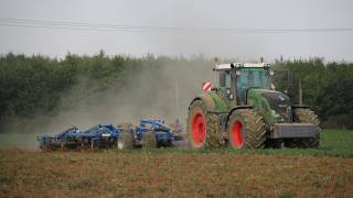 Fendt 936 Vario mit Köckerling Vector 8 m [upl. by Eardnoed]