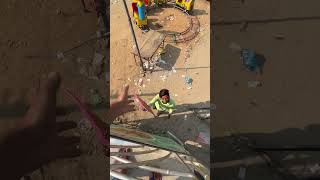 Mera Patang Nicha Gir Gaya 😱 kiteflying kite patangbazi patang shorts [upl. by Gross]