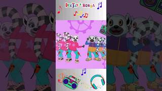 Dance with the lemurs Dance challenge  Deejay and Rorra  Funny animal dance  Kids videos [upl. by Scoville125]