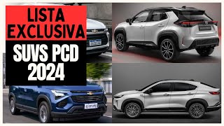 9 SUV PCD DISPONÍVEIS COM TODAS AS ISENÇÕES PARA 2024 [upl. by Laband]