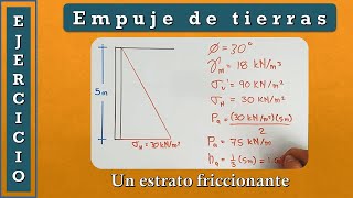 1 Ejercicio de empuje de tierras [upl. by Ayidah356]