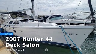 2007 Hunter 44 Deck Salon for sale in Tampa FL US [upl. by Zarla]