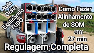 Como Fazer Alinhamento de Som Regulagem Completa Limpeza de Sinal Aplicação de Potência Limiter RTA [upl. by Grani346]